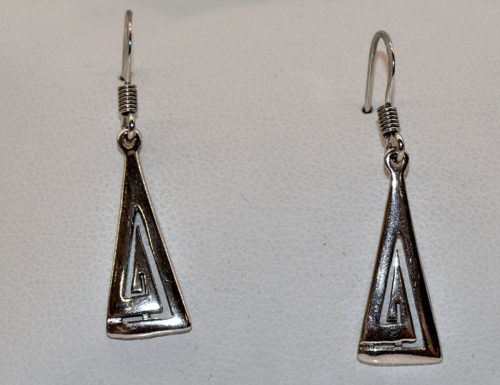 Greek earrings silver