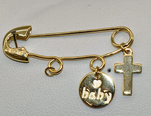 babies silver safety pins