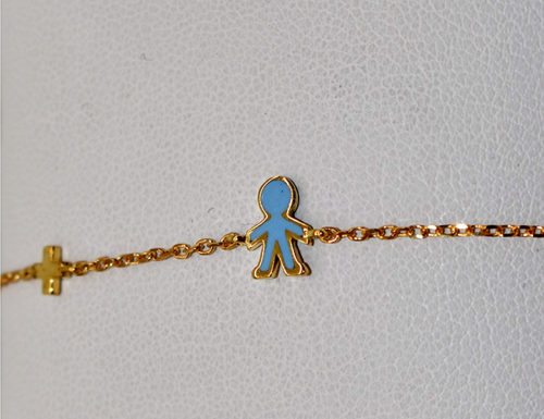 Gold bracelet K14 for children