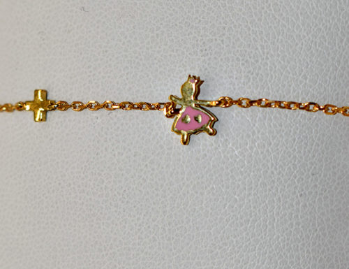 Gold bracelet K14 for children