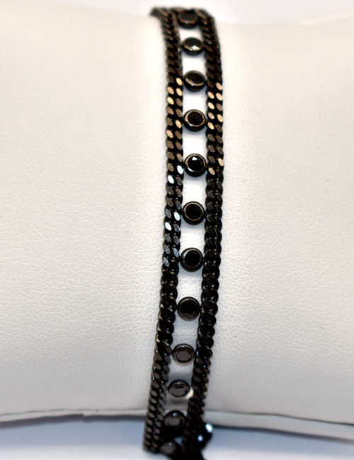 silver woman's bracelet