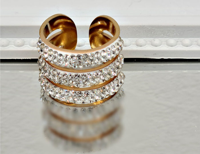 stainless steel women's ring
