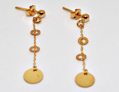 women goldk14 dangle earrings